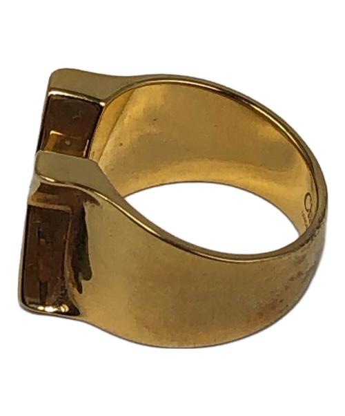 Chloe（クロエ）Chloe (クロエ) イニシャルリング ブルー サイズ:14号の古着・服飾アイテム