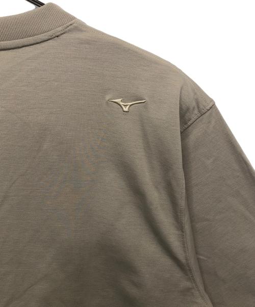 IL BISONTE（イル ビゾンテ）IL BISONTE (イル ビゾンテ) MIZUNO (ミズノ) ハイゲージクイックドライクルーネックプルオーバー カーキ サイズ:Lの古着・服飾アイテム