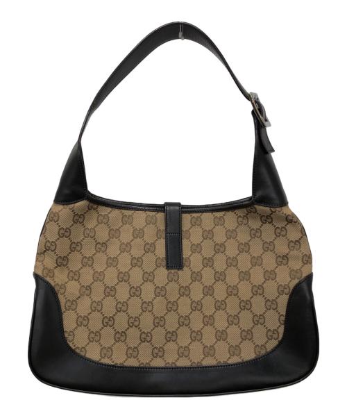 GUCCI（グッチ）GUCCI (グッチ) GGキャンバスワンショルダーバッグ ブラウンの古着・服飾アイテム
