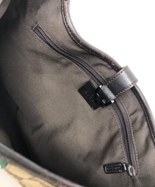 GUCCI（グッチ）GUCCI (グッチ) GGキャンバスワンショルダーバッグ ブラウンの古着・服飾アイテム