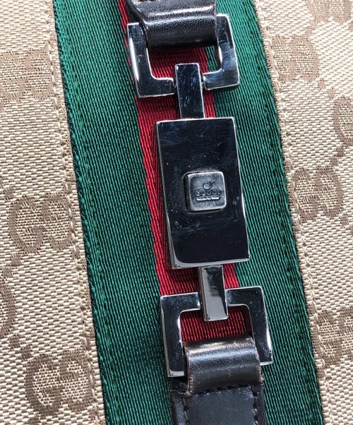 GUCCI（グッチ）GUCCI (グッチ) GGキャンバスワンショルダーバッグ ブラウンの古着・服飾アイテム