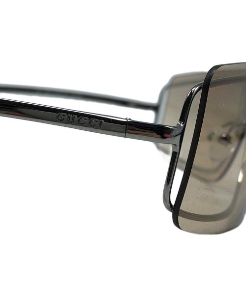 GUCCI（グッチ）GUCCI (グッチ) メタルサングラス ブラウンの古着・服飾アイテム
