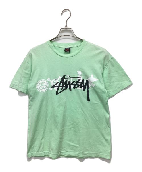 stussy（ステューシー）stussy (ステューシー) Tシャツ グリーン サイズ:Mの古着・服飾アイテム