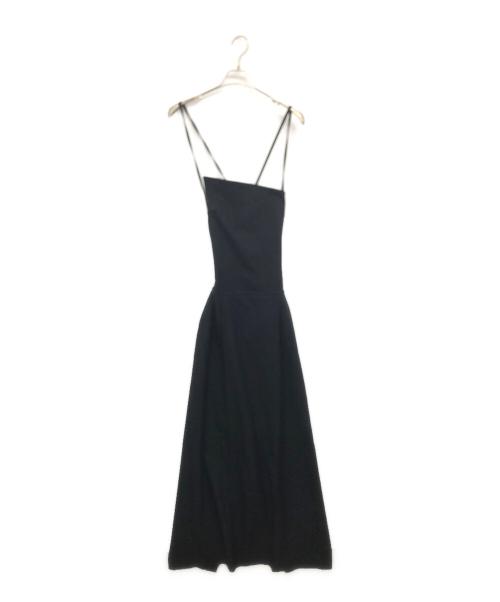 LE CIEL BLEU（ルシェルブルー）LE CIEL BLEU (ルシェルブルー) Apron Maxi Dress ブラック サイズ:38の古着・服飾アイテム