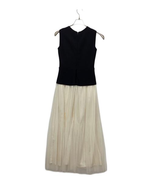 CELFORD（セルフォード）CELFORD (セルフォード) プリーツドッキングニットワンピース ブラック サイズ:Sの古着・服飾アイテム