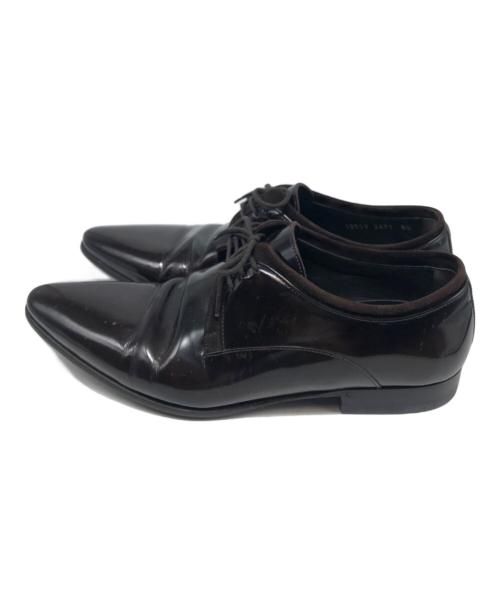 DOLCE & GABBANA（ドルチェ＆ガッバーナ）DOLCE & GABBANA (ドルチェ＆ガッバーナ) 3ホールエナメルシューズ ブラウン サイズ:5 1/2の古着・服飾アイテム