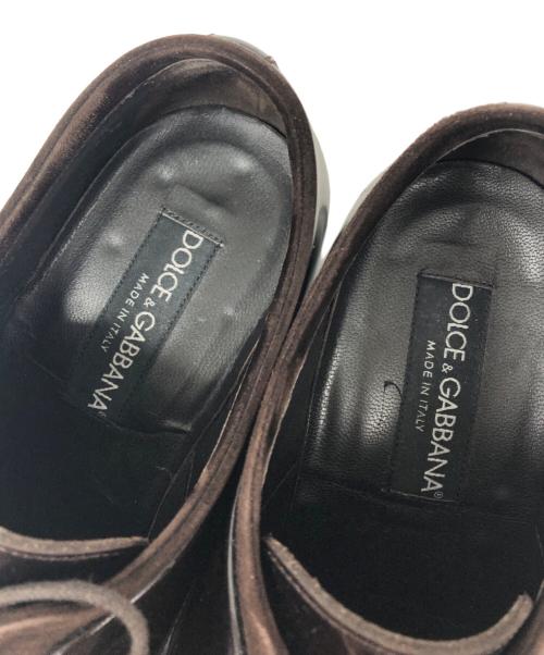 DOLCE & GABBANA（ドルチェ＆ガッバーナ）DOLCE & GABBANA (ドルチェ＆ガッバーナ) 3ホールエナメルシューズ ブラウン サイズ:5 1/2の古着・服飾アイテム