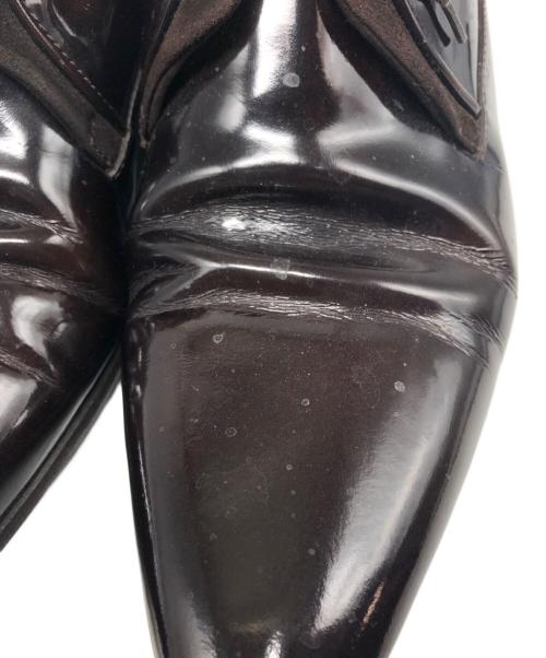 DOLCE & GABBANA（ドルチェ＆ガッバーナ）DOLCE & GABBANA (ドルチェ＆ガッバーナ) 3ホールエナメルシューズ ブラウン サイズ:5 1/2の古着・服飾アイテム