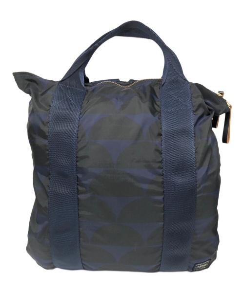 MARNI（マルニ）MARNI (マルニ) PORTER (ポーター) 2WAYトートバッグ ネイビーの古着・服飾アイテム