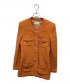 INGEBORGインゲボルグ）の古着「ツイードセットアップ」｜オレンジ