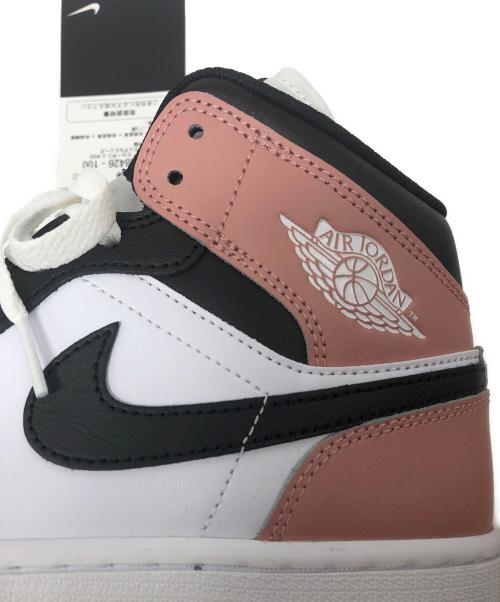 NIKE（ナイキ）NIKE (ナイキ) Air Jordan 1 Mid White/Rust Pink/Black/ホワイト サイズ:26の古着・服飾アイテム