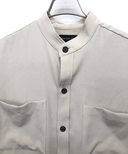 UNITED TOKYO（ユナイテッドトーキョー）UNITED TOKYO (ユナイテッドトーキョー) ダブルクロスロングシャツ アイボリー サイズ:2の古着・服飾アイテム