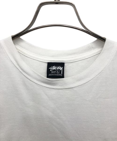 stussy（ステューシー）stussy (ステューシー) STOCK DOG TEE ホワイト サイズ:Lの古着・服飾アイテム