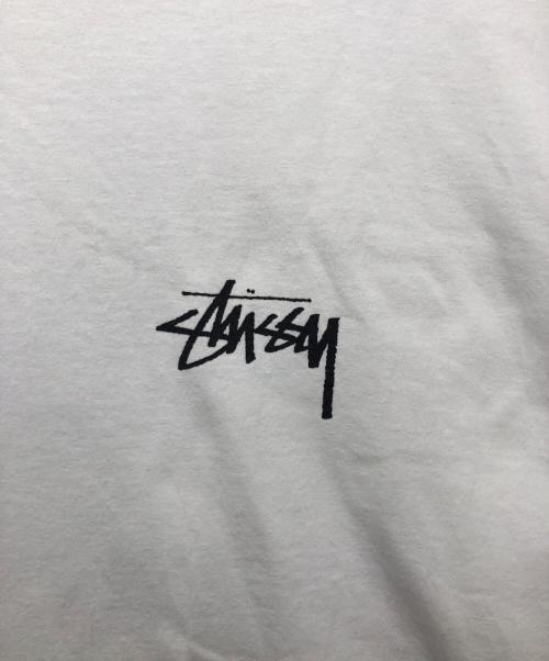 stussy（ステューシー）stussy (ステューシー) STOCK DOG TEE ホワイト サイズ:Lの古着・服飾アイテム