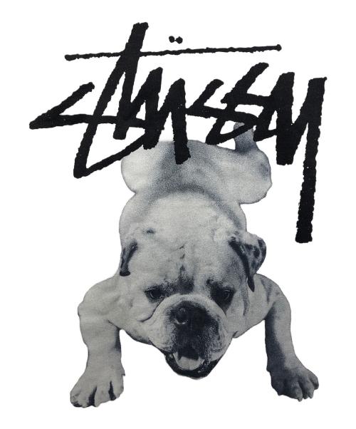 stussy（ステューシー）stussy (ステューシー) STOCK DOG TEE ホワイト サイズ:Lの古着・服飾アイテム