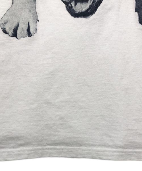 stussy（ステューシー）stussy (ステューシー) STOCK DOG TEE ホワイト サイズ:Lの古着・服飾アイテム