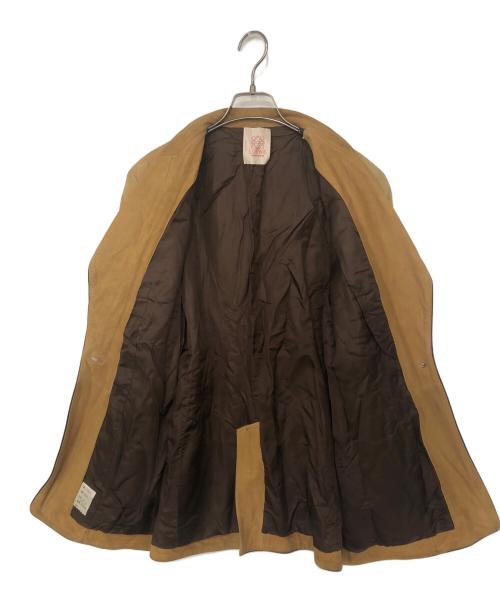 LOEWE（ロエベ）LOEWE (ロエベ) 胸アナグラムレザーテーラードジャケット ベージュ サイズ:42の古着・服飾アイテム