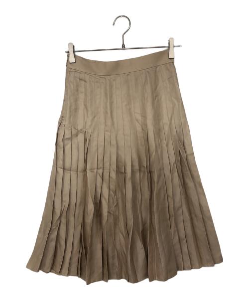 GIVENCHY（ジバンシィ）GIVENCHY (ジバンシィ) シルクプリーツスカート ベージュ サイズ:36の古着・服飾アイテム