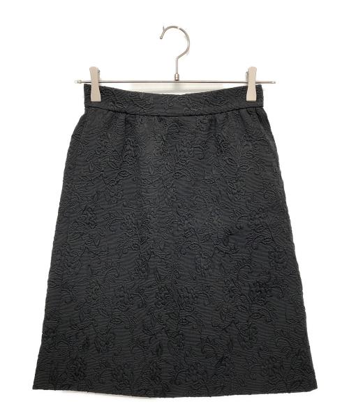 DOLCE & GABBANA（ドルチェ＆ガッバーナ）DOLCE & GABBANA (ドルチェ＆ガッバーナ) ジャガードミディスカート ブラック サイズ:36の古着・服飾アイテム