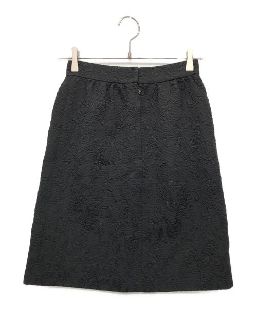 DOLCE & GABBANA（ドルチェ＆ガッバーナ）DOLCE & GABBANA (ドルチェ＆ガッバーナ) ジャガードミディスカート ブラック サイズ:36の古着・服飾アイテム