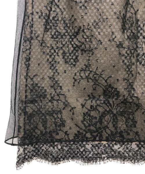 GUCCI（グッチ）GUCCI (グッチ) ジャガードチュールスカート ブラック サイズ:38 未使用品の古着・服飾アイテム