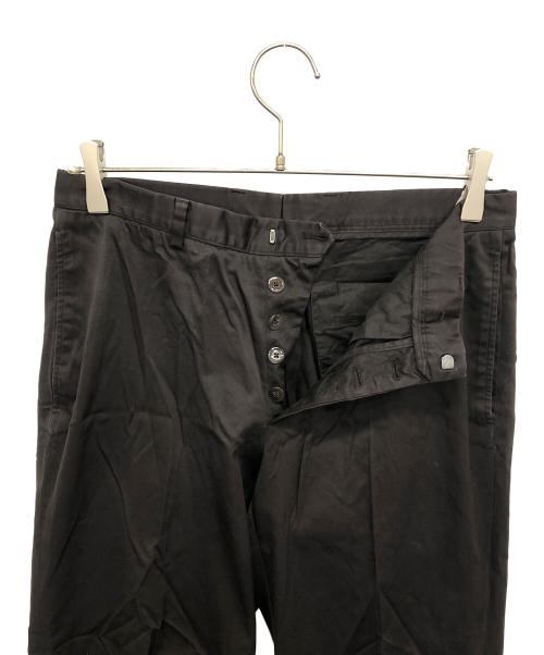 JIL SANDER（ジルサンダー）JIL SANDER (ジルサンダー) コットンタックパンツ ブラック サイズ:46の古着・服飾アイテム