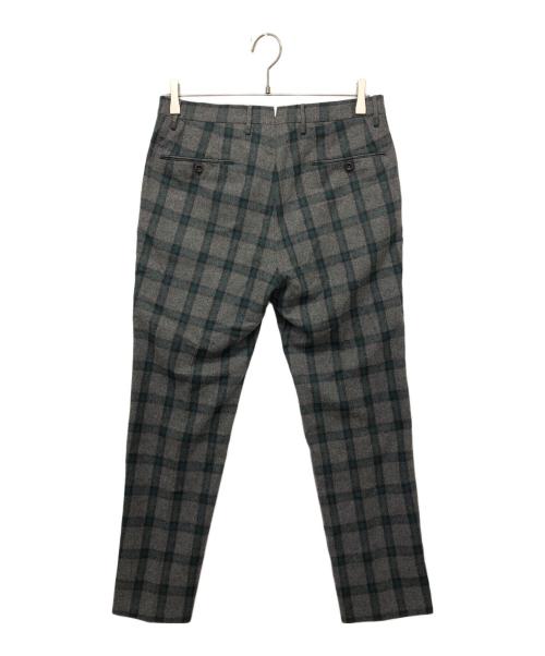 INCOTEX（インコテックス）INCOTEX (インコテックス) チェックパンツ グレー サイズ:46の古着・服飾アイテム