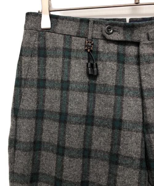 INCOTEX（インコテックス）INCOTEX (インコテックス) チェックパンツ グレー サイズ:46の古着・服飾アイテム