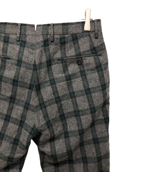 INCOTEX（インコテックス）INCOTEX (インコテックス) チェックパンツ グレー サイズ:46の古着・服飾アイテム