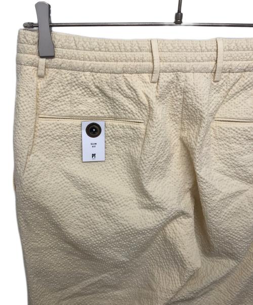 PT TORINO（ピーティートリノ）PT TORINO (ピーティートリノ) BUSINESS ストレッチシアサッカーノープリーツパンツ イエロー サイズ:46 未使用品の古着・服飾アイテム