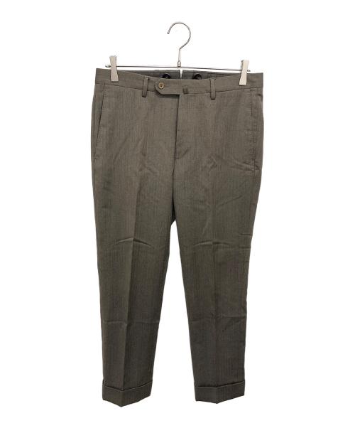 INCOTEX（インコテックス）INCOTEX (インコテックス) スリムスラックス ブラウン サイズ:46の古着・服飾アイテム