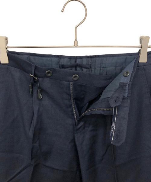 INCOTEX（インコテックス）INCOTEX (インコテックス) スリムフィットパンツ ネイビー サイズ:44の古着・服飾アイテム