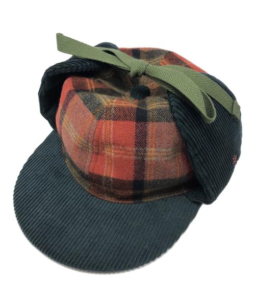 Vivienne Westwood（ヴィヴィアンウエストウッド）Vivienne Westwood (ヴィヴィアンウエストウッド) タータンチェックコーデュロイディアストーカー/キャップ ネイビー サイズ:S～Mの古着・服飾アイテム
