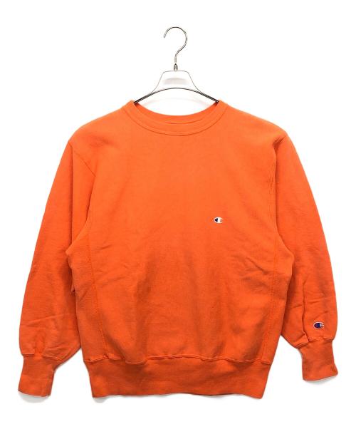 Champion REVERSE WEAVE（チャンピオン リバース ウィーブ）Champion REVERSE WEAVE (チャンピオン リバース ウィーブ) リバースウィーブスウェット オレンジ サイズ:XLの古着・服飾アイテム