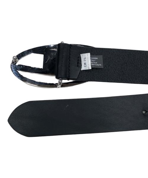 DIESEL（ディーゼル）DIESEL (ディーゼル) ビジュークリスタルレザーベルト 小ヨゴレ有 サイズ:75/30の古着・服飾アイテム