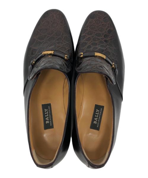 BALLY（バリー）BALLY (バリー) クロコダイルローファー ブラウン サイズ:8の古着・服飾アイテム