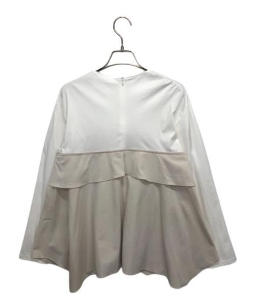 23区（ニジュウサンク）23区 (ニジュウサンク) ライトクロスビスチェコンビ ジャージー カットソー ベージュ サイズ:38の古着・服飾アイテム