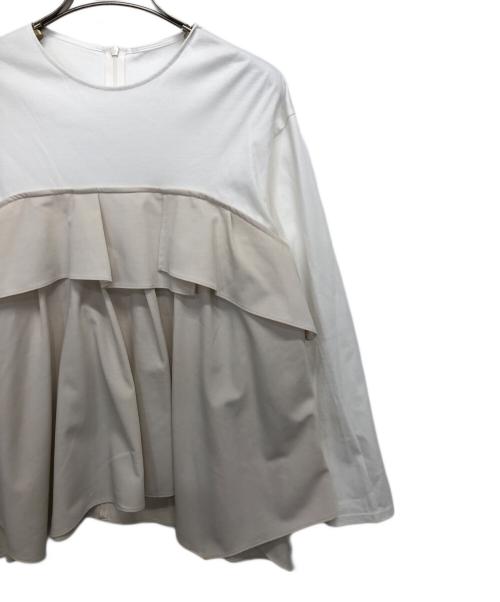 23区（ニジュウサンク）23区 (ニジュウサンク) ライトクロスビスチェコンビ ジャージー カットソー ベージュ サイズ:38の古着・服飾アイテム