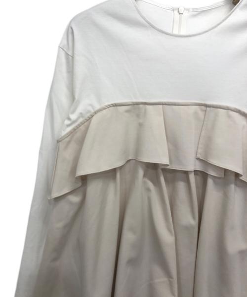 23区（ニジュウサンク）23区 (ニジュウサンク) ライトクロスビスチェコンビ ジャージー カットソー ベージュ サイズ:38の古着・服飾アイテム