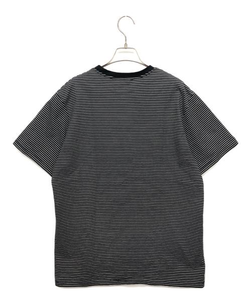 A.P.C.（アーペーセー）A.P.C. (アーペーセー) 胸ロゴボーダーTシャツ ブラック サイズ:Sの古着・服飾アイテム