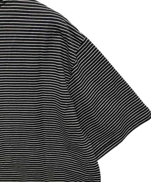 A.P.C.（アーペーセー）A.P.C. (アーペーセー) 胸ロゴボーダーTシャツ ブラック サイズ:Sの古着・服飾アイテム