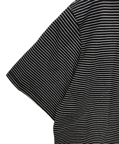 A.P.C.（アーペーセー）A.P.C. (アーペーセー) 胸ロゴボーダーTシャツ ブラック サイズ:Sの古着・服飾アイテム