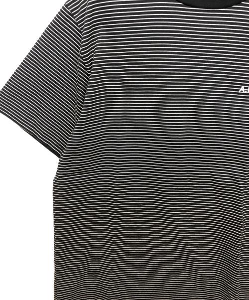 A.P.C.（アーペーセー）A.P.C. (アーペーセー) 胸ロゴボーダーTシャツ ブラック サイズ:Sの古着・服飾アイテム