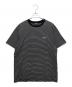 A.P.C.（アーペーセー）の古着「胸ロゴボーダーTシャツ」｜ブラック