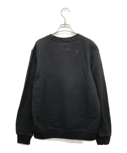 Calvin Klein Jeans（カルバンクラインジーンズ）Calvin Klein Jeans (カルバンクラインジーンズ) モノグラムスウェットシャツ ブラック サイズ:Sの古着・服飾アイテム