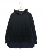 Y-3ワイスリー）の古着「シャツドッキング切替パーカー」｜ブラック