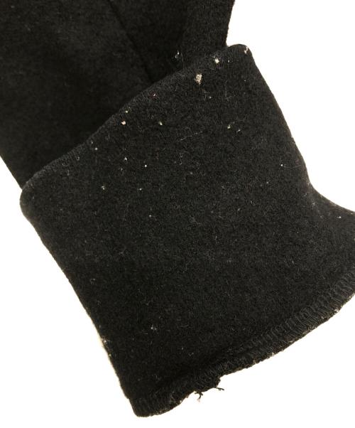 KAZUYUKI KUMAGAI ATTACHMENT（カズユキクマガイ アタッチメント）KAZUYUKI KUMAGAI ATTACHMENT (カズユキクマガイ アタッチメント) カシミア混ニットフラノZIPUP パーカー ブラック サイズ:2の古着・服飾アイテム