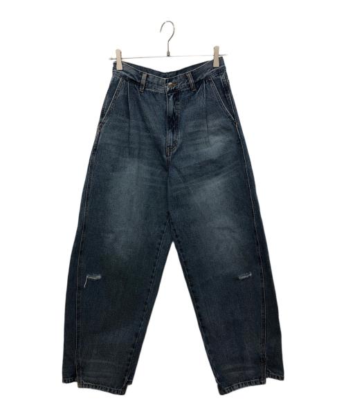 YENN（イエン）YENN (イエン) CURVED SEAM DENIM PANTS インディゴ サイズ:36の古着・服飾アイテム