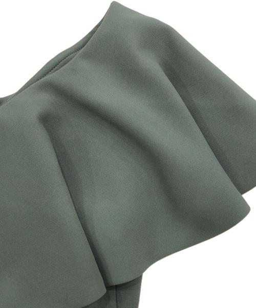 LAGUNA MOON（ラグナムーン）LAGUNA MOON (ラグナムーン) LADYデコルテラッフルパンツドレス グリーン サイズ:Sの古着・服飾アイテム