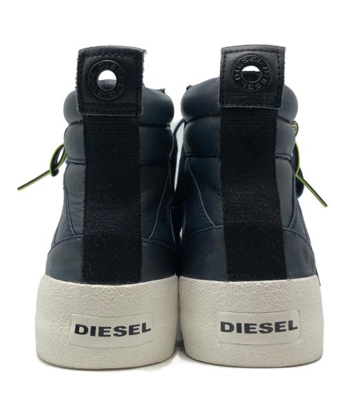 DIESEL（ディーゼル）DIESEL (ディーゼル) サイドジップハイカットスニーカー ネイビー サイズ:28.5の古着・服飾アイテム